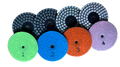 Premium 4" dry and wet 4-step polishing pads  1 set=4pcs