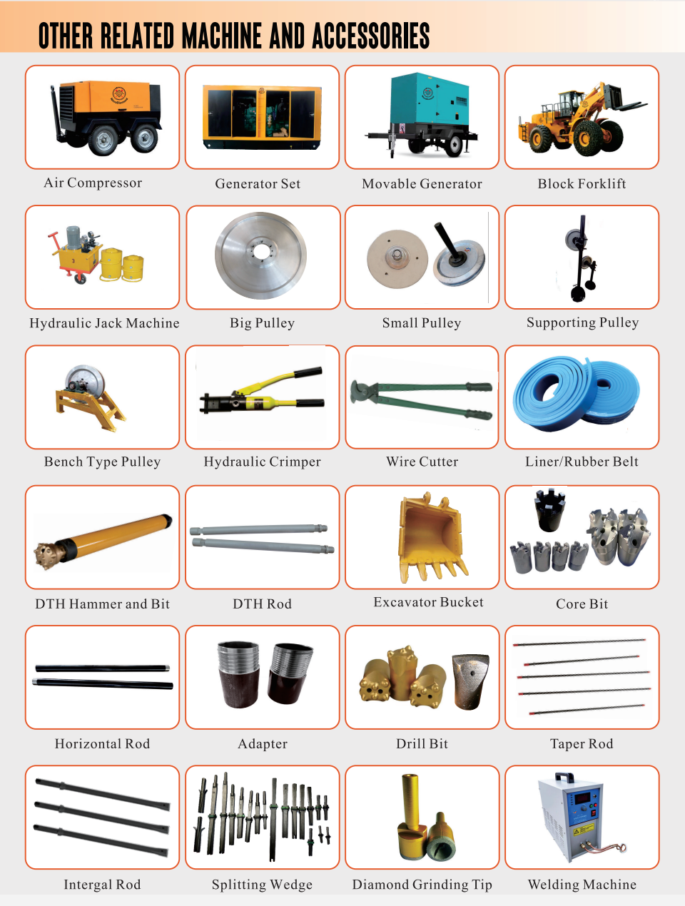 Quarry Machinery &amp; Auxiliary Accessories