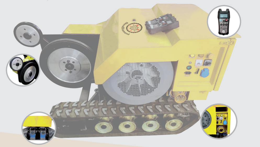 Crawler-Type Wire Saw Machine