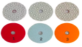 Premium 4" dry and wet 3-step polishing pads  1 set=3pcs