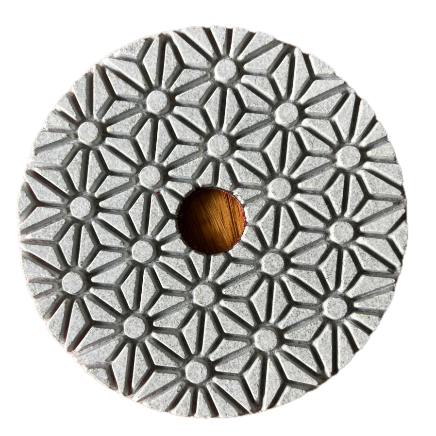 Premium 4" dry and wet 3-step polishing pads