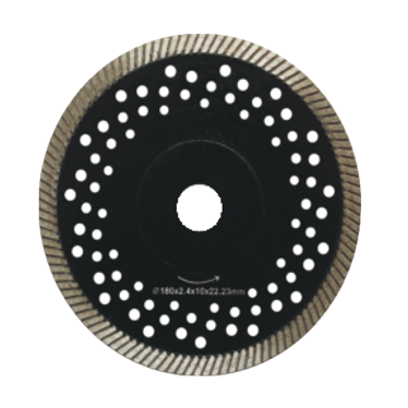 5" Dry or Wet Fine Mesh Turbo Diamond Blade for Granite, Concrete, and Sandstone