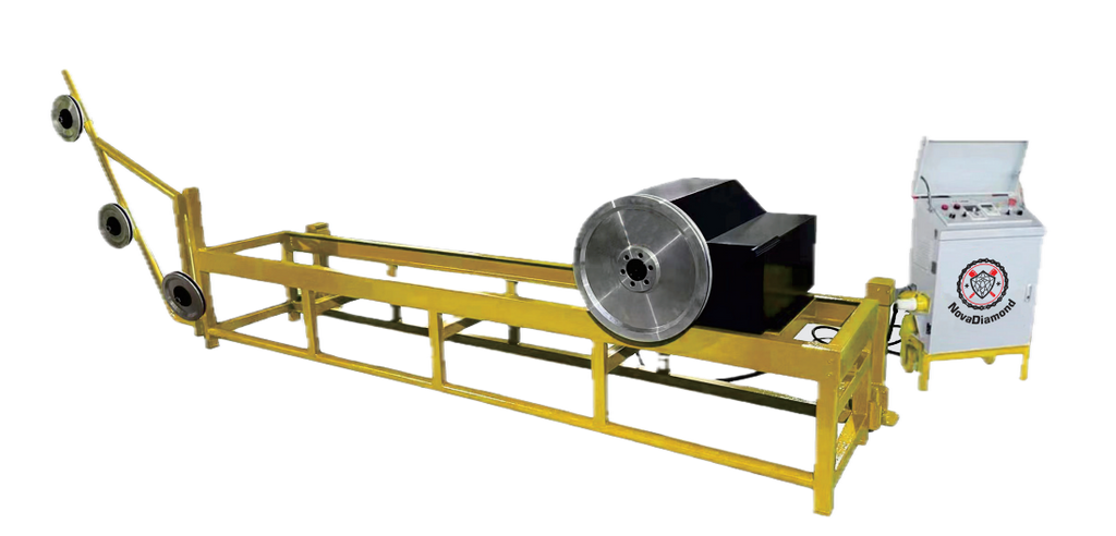 Long Frame Wire Saw Machine for Block Squaring