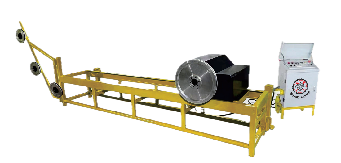 Long Frame Wire Saw Machine for Block Squaring